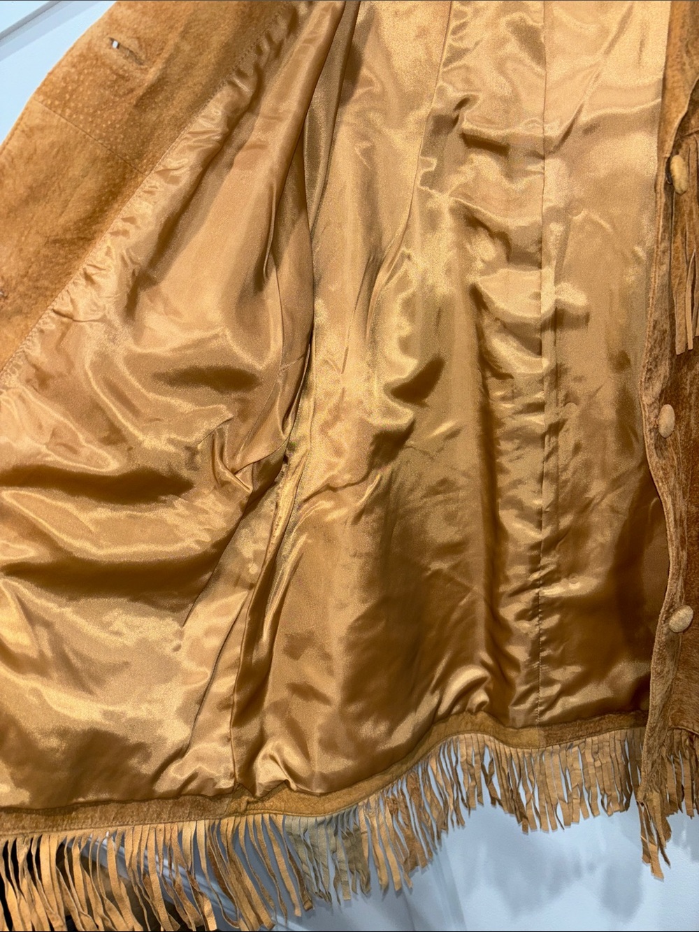 Marlboro Brown Suede Fringed Jacket - Picture 4 of 8